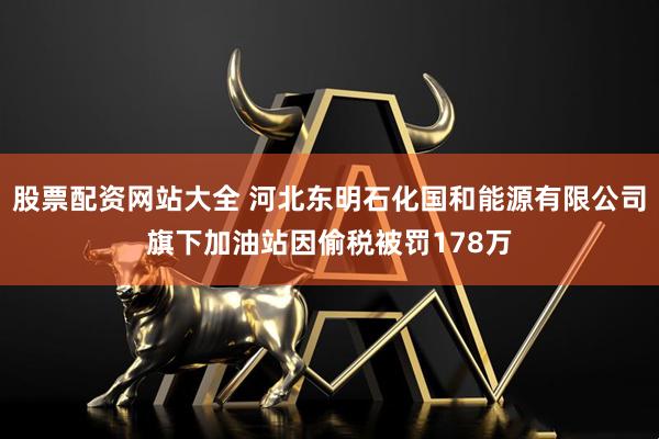 股票配资网站大全 河北东明石化国和能源有限公司旗下加油站因偷税被罚178万
