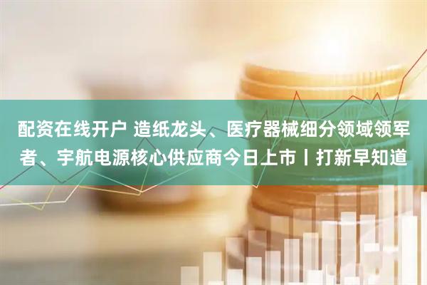 配资在线开户 造纸龙头、医疗器械细分领域领军者、宇航电源核心供应商今日上市丨打新早知道