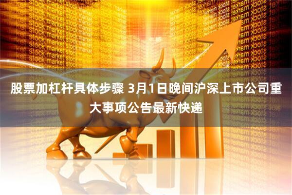 股票加杠杆具体步骤 3月1日晚间沪深上市公司重大事项公告最新快递